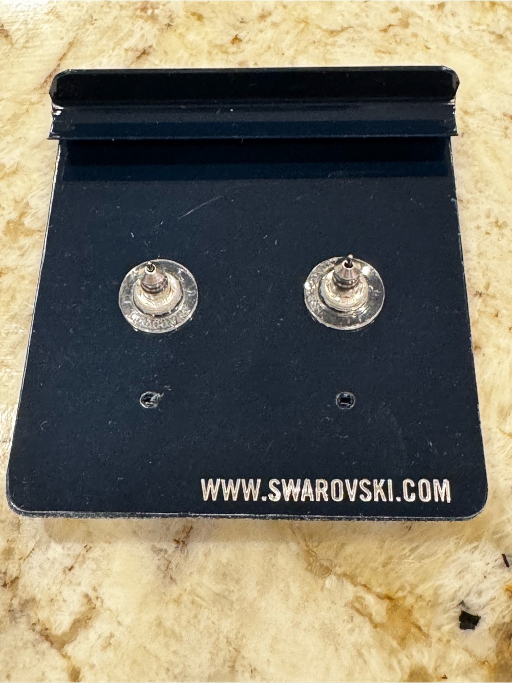 Swarovski Pink-to-Clear Graduated Crystal Drop Stud Earrings- Authentic - Picture 2 of 4
